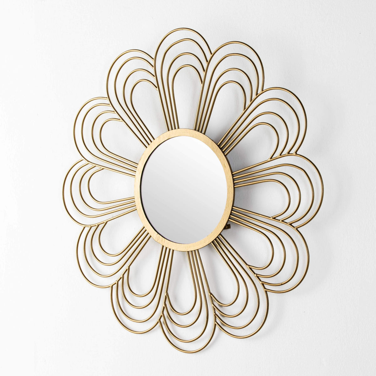 Flower Shaped Glass Mirror - Wall Mirror - Design KNB